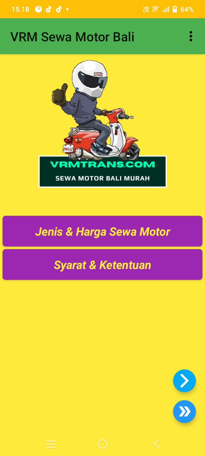 Aplikasi Sewa Motor Bali