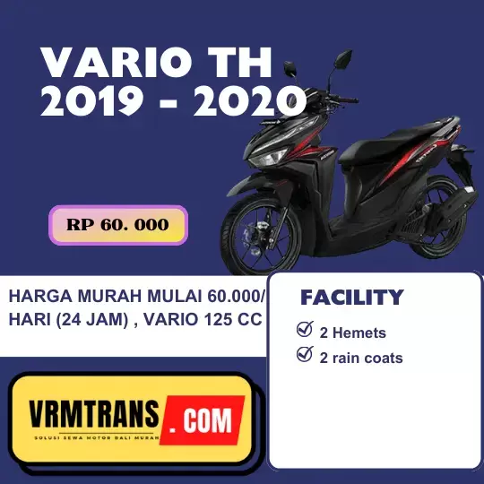 Menemukan Kebebasan dalam Perjalanan: Sewa Motor Honda Vario di Bali dengan VRMTrans.com